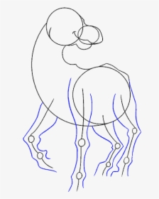 How To Draw Cartoon Horse - Line Art, HD Png Download, Free Download