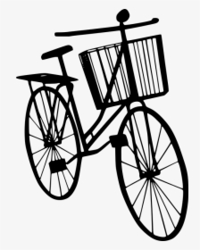 Silhouette Bicycle Bike Business Home - Bike Front View Clip Art, HD Png Download, Free Download