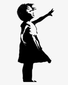 Banksy Png -banksy Balloon Girl, Hd Png Download - Girl With The Red Balloon Painting, Transparent Png, Free Download
