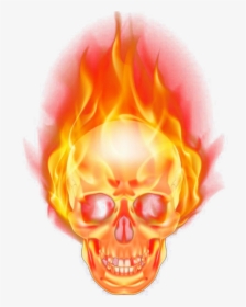 #skull #burning #burn #fire #firing #png #vector #transparent - Fire ...