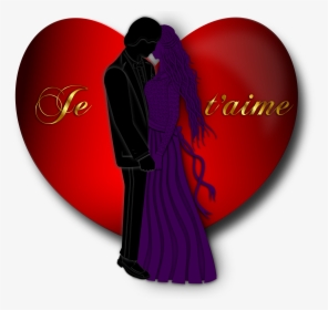 This Free Icons Png Design Of Je T"aime Valentine - Love You Valentine Heart, Transparent Png, Free Download
