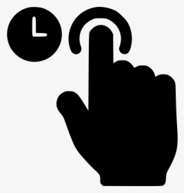 Click And Hold - Hold Icon Png, Transparent Png, Free Download