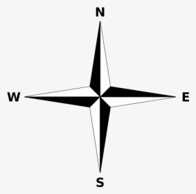 Triangle Rose North Star Compass Free Frame - North North East Direction, HD Png Download, Free Download
