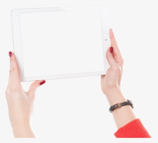 Hands Holding Ipad Png, Transparent Png, Free Download