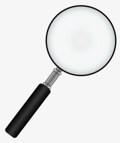 Black Magnifying Glass Clip A - Transparent Background Magnification Glass, HD Png Download, Free Download