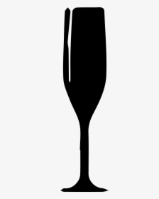 Champagne Glasses Black And White Png - Champagne Stemware, Transparent Png, Free Download