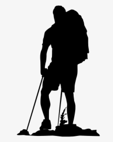 Clip Art Hiking Backpacking Vector Graphics Silhouette - Brochures On Huntington's Disease, HD Png Download, Free Download
