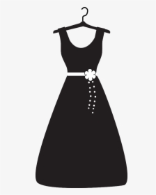Dress Silhouette Png - Dress On Hanger Clipart, Transparent Png, Free Download