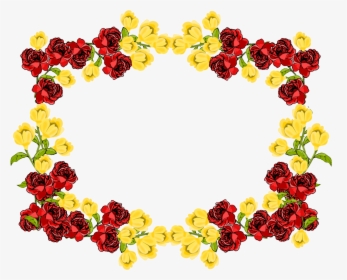 Flowers Border Png - Flower Frame Background Transparent, Png Download, Free Download