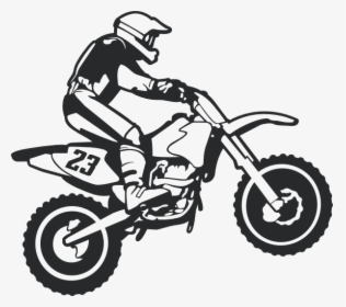 Wall Decal Motocross Motorcycle Sticker Download Hd - Dirt Bike Transparent Background, HD Png Download, Free Download