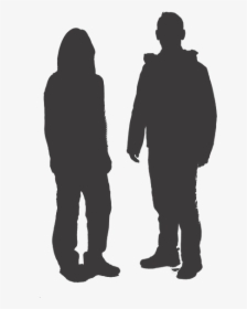 2 Persons Silhouette Hiking, HD Png Download, Free Download