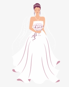 Transparent Wedding Dress Clipart - Wedding Gown Clipart Png, Png Download, Free Download