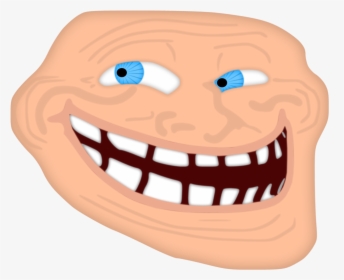 Half Troll Face Png - Troll Face Color Png, Transparent Png, Free Download