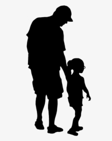 Father, Daughter Png - Walking People Silhouette Png, Transparent Png, Free Download