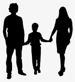 Parent Child Clip Art Father Portable Network Graphics - Silhouette Mom And Dad Png, Transparent Png, Free Download