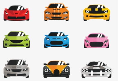 Vector Carros Flat Icons Style, HD Png Download, Free Download