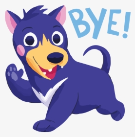 Transparent Funny Dog Png - Bye Sticker Dog, Png Download, Free Download