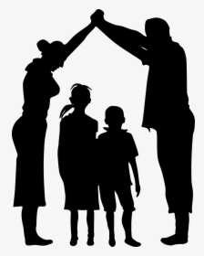 Silhouette People Family Png, Transparent Png, Free Download