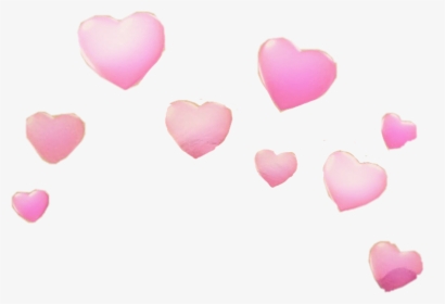 Transparent Pink Hearts Png - Pink Heart Filter Snapchat, Png Download, Free Download