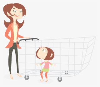 Transparent Mom Clip Art - Mom And Daughter Cartoon Png, Png Download, Free Download