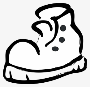 Track Shoe Clipart Clip Art Library - Shoes Black And White, HD Png Download, Free Download