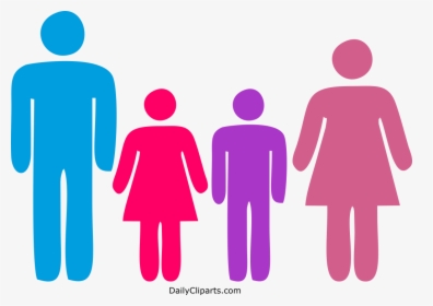 Father Daughter Son Mother Color Icon - All Gender Bathroom, HD Png Download, Free Download