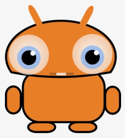 Cute Orange Robot Clipart, HD Png Download, Free Download
