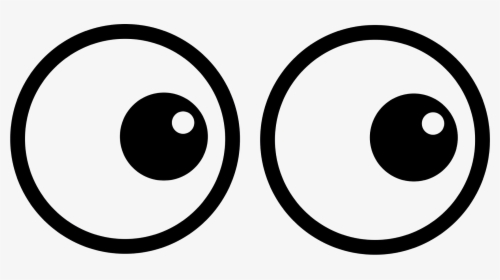 Transparent Eyes Clipart Black And White - Big Cartoon Eyes, HD Png Download, Free Download