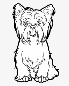 Dog Png Clipart - Yorkshire Terrier Easy Drawing, Transparent Png, Free Download