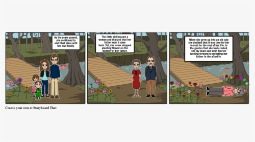 Storyboard Of Father And Daughter, HD Png Download, Free Download
