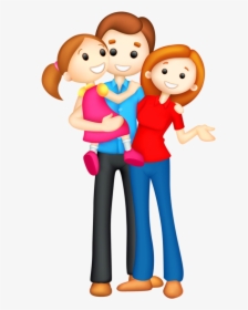 Transparent Family Clipart Png - Mom Dad Daughter Clipart, Png Download, Free Download