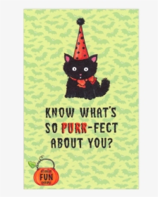 Halloween Greeting Card Cat, HD Png Download, Free Download