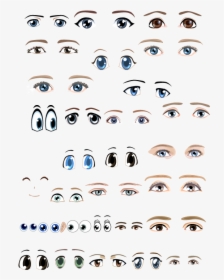 Emotional Expressions Various Eyes Png File Hd Clipart - Draw A Doll Face, Transparent Png, Free Download