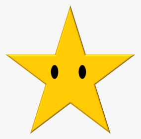 Mario Star With Eyes Png - Yellow Star Icon Svg, Transparent Png, Free Download