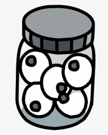 Pencil Clipart Eye - Jar Of Eyeballs Png, Transparent Png, Free Download