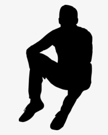 Clip Art Sitting Free Images Toppng - Sitting Person Silhouette Png, Transparent Png, Free Download