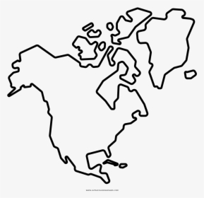 North America Coloring Page Ultra Pages - North America Coloring Page, HD Png Download, Free Download