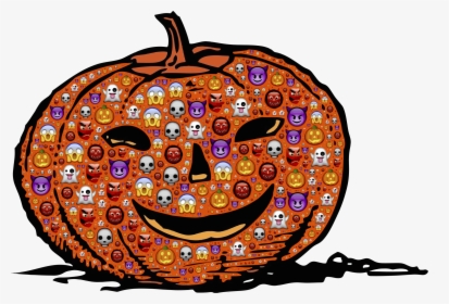 Colorful Halloween Pumpkin Clip Arts - Halloween Pumpkin Clip Art, HD Png Download, Free Download