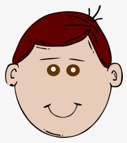 Boy Brown Eyes Svg Clip Arts - Boy Face Clipart, HD Png Download, Free Download