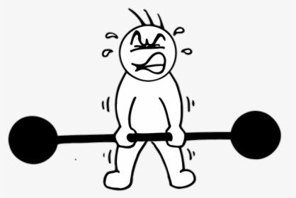 Weak Cartoon Png 1 » Png Image - Heavy Clipart Black And White, Transparent Png, Free Download