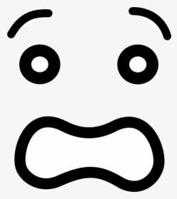 Scared Eyes Png - Scared Cartoon Face Transparent, Png Download, Free Download