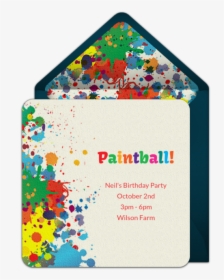 Free Paintball Printable Invitation, HD Png Download, Free Download