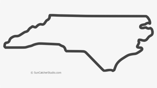 Free North Carolina Outline With Home On Border, Cricut - North Carolina Outline, HD Png Download, Free Download