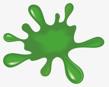 Leaf,tree,hand - Green Paint Splash Clipart, HD Png Download, Free Download