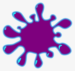 Purple Splash Clip Art At Clker - Splash Clip Art, HD Png Download, Free Download