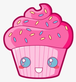 Kawaii Candy Png - Cupcake Cartoon, Transparent Png, Free Download