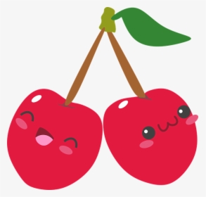 Cherry, Red, Network, Fruit, Cute, Kawaii, Sweet, Happy - Kawaii Cherry Transparent Background, HD Png Download, Free Download