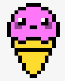 Clip Art Pixel Art Kawaii - Pixel Ice Cream Cone, HD Png Download, Free Download