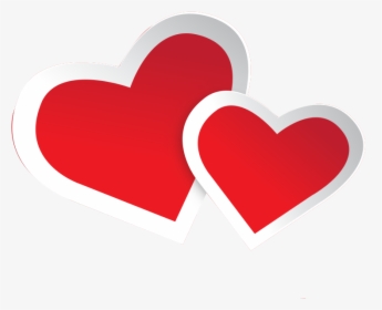 Two Heart Png Red Color Transparent - Transparent Background Heart Png, Png Download, Free Download