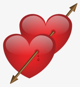 Transparent Hearts Png File - Hearts With Arrow Png, Png Download, Free Download